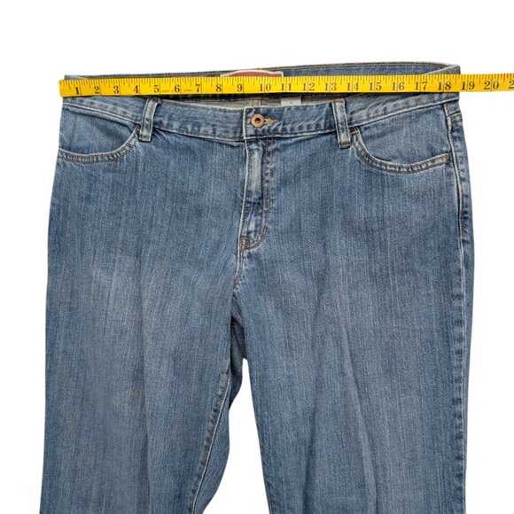 GAP Long and Lean Bootcut Jeans Womens Blue Stretch Denim Size 16 - Picture 7 of 11